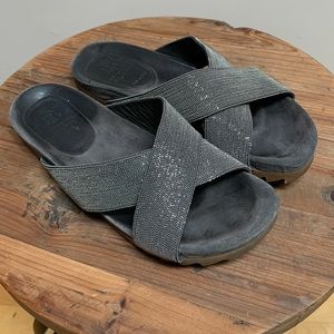 Brunello Cucinelli monili crisscross slides